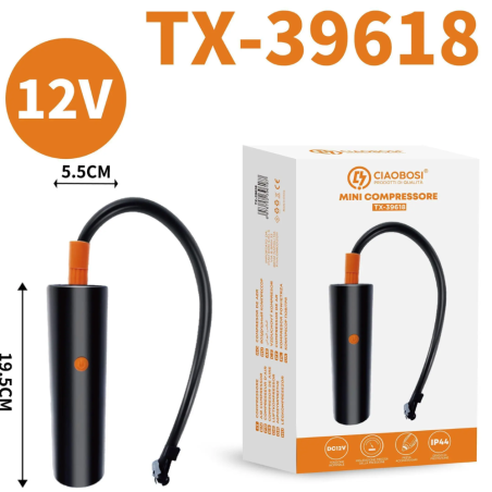Mini Compresseur d’Air Portable 12V pour Véhicule CIAOBOSI TX-39618 — Accessoire · Smarty Paris 18e